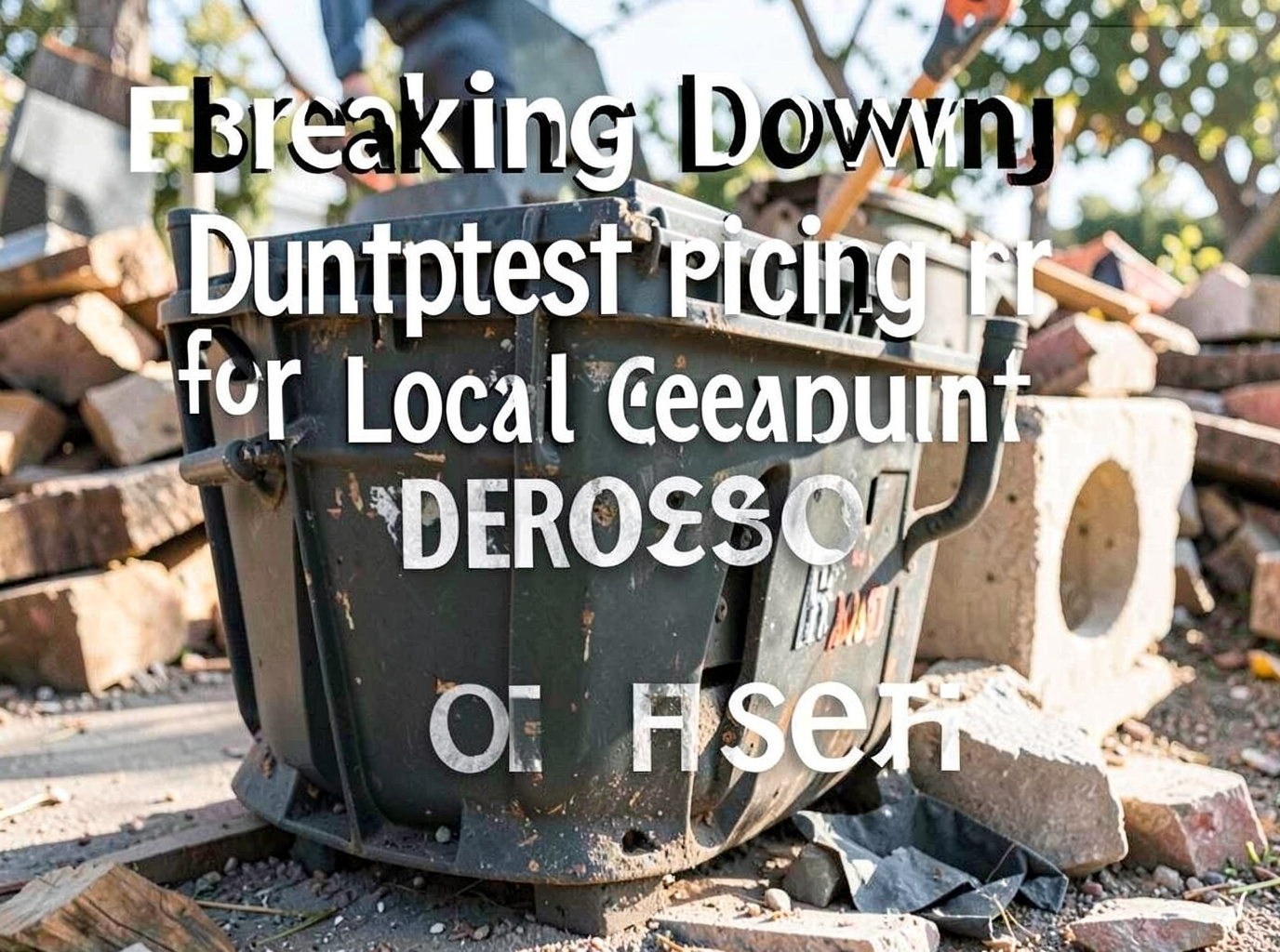 Breaking Down Dumpster Pricing for Local Fresno Cleanouts