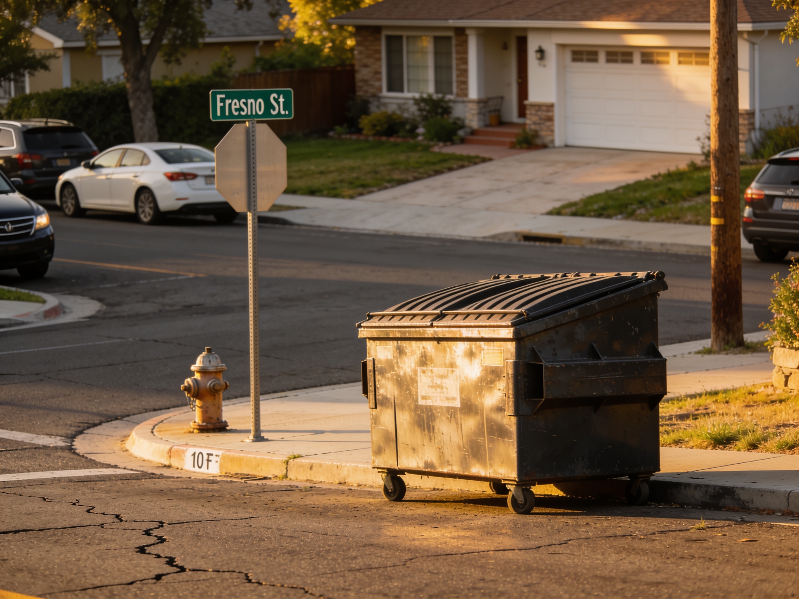 Fresno Street Placement Rules for Short-Term Dumpster Use
